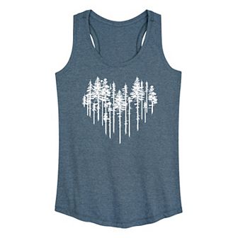Women's Heart Trees Graphic Tank Top