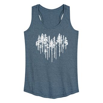 Women's Heart Trees Graphic Tank Top