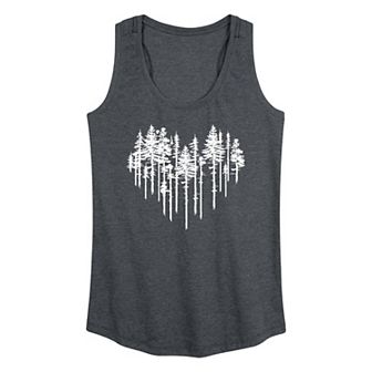 Women's Heart Trees Graphic Tank Top