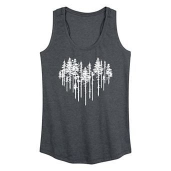 Women's Heart Trees Graphic Tank Top