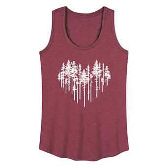 Women's Heart Trees Graphic Tank Top