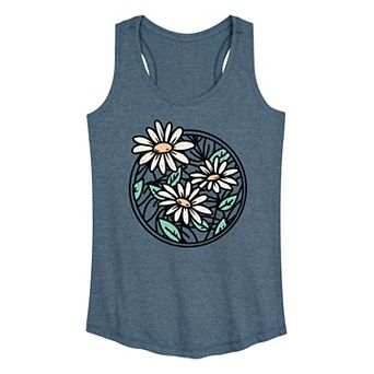Women's Wildflower Circle Graphic Tank Top