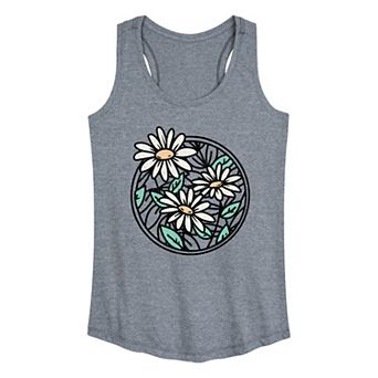 Women's Wildflower Circle Graphic Tank Top