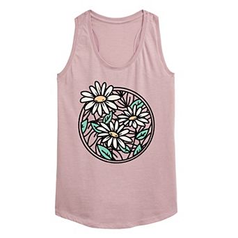 Women's Wildflower Circle Graphic Tank Top