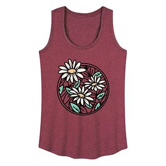 Women's Wildflower Circle Graphic Tank Top