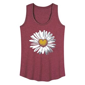 Women's Daisy Heart Graphic Tank Top