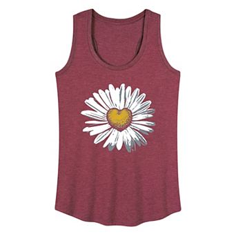 Women's Daisy Heart Graphic Tank Top
