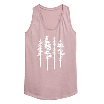 Women's Abstract Trees Graphic Tank Top