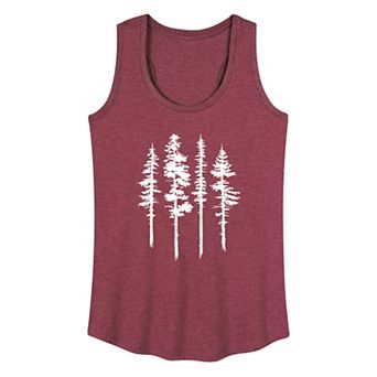 Women's Abstract Trees Graphic Tank Top