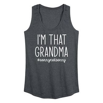 Women's I'm That Grandma Sorry Not Sorry Graphic Tank Top