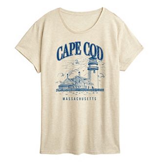 Women's Cape Cod, Massachusetts Lighthouse Graphic Tee