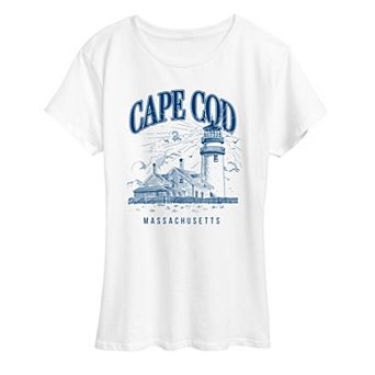 Women's Cape Cod, Massachusetts Lighthouse Graphic Tee