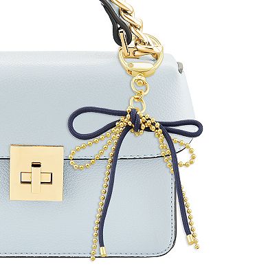 Emberly Beaded & Cord Double Bow Bag Charm