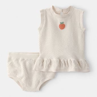 Baby Girl Carter's 2 pc Crochet Top & Shorts Set