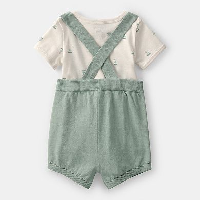 Baby Carter's 2-pc. Sailboat Overalls & Tee Set