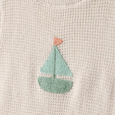 Baby Boy Carter's 2-Pc. Sailboat Crochet Top & Shorts Set