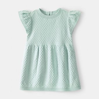 Baby Girl Carter's Ruffle Sleeve Sweater Dress