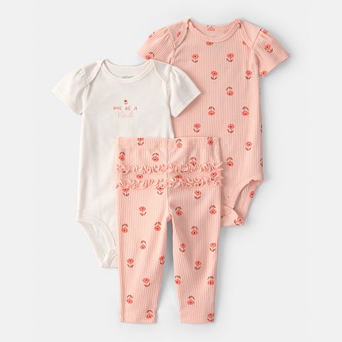 Carter’s Baby Carter’s 3 pc Floral Bodysuit & Pant Set