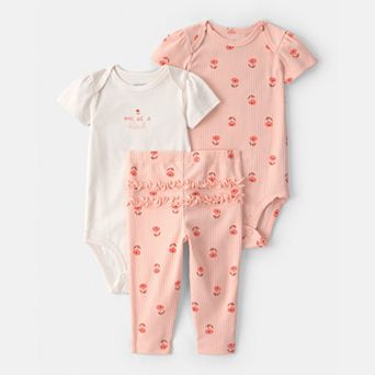 Baby Carter’s 3 pc Floral Bodysuit & Pant Set