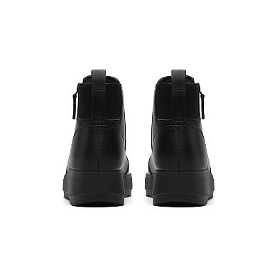 Clarks® Zylah Willow Women's Leather Stud Detail Zip Ankle Boots