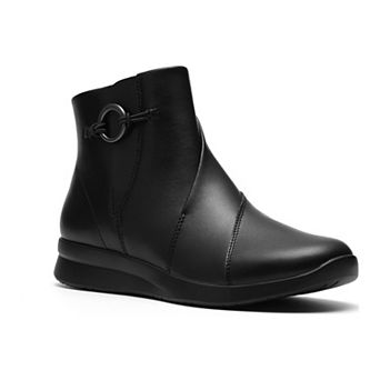 Clarks® Ellowyn Deva Women's Block Heel Zip Closure Ankle Boots