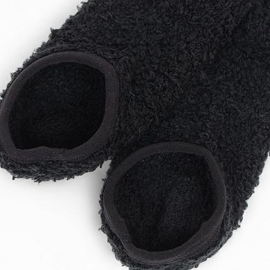 Women's 3-Pack Fuzzy Grip Socks Low Cut Non-Slip Soft Lounge Slipper Socks