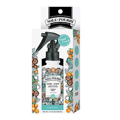 Poo-Pourri Sole~Pourri Citrus Mint Shoe and Foot Odor Eliminator 3.4 oz Spray