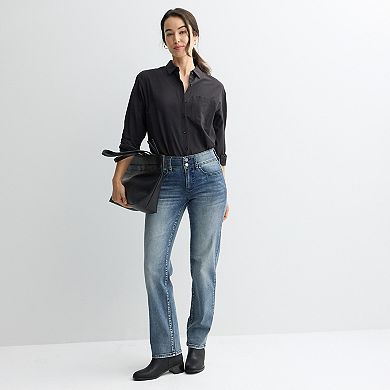 Women's Apt. 9® Tummy Control Straight Jeans