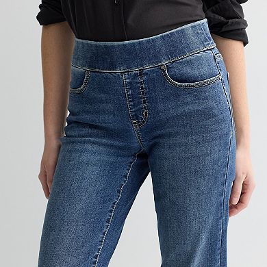 Women's Apt. 9® Tummy Control Pull-On Straight Jeans