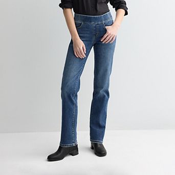 Women's Apt. 9® Tummy Control Pull-On Straight Jeans