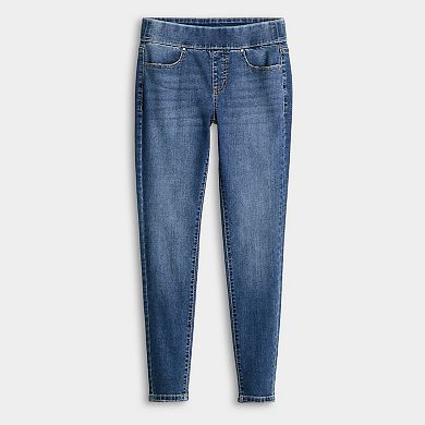 Women's Apt. 9® Tummy Control Pull On Skinny Jeans