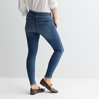 Women's Apt. 9® Tummy Control Pull On Skinny Jeans