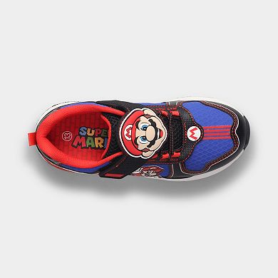 Mario & Luigi Nintendo Youth Boys Light Up Athletic Sneakers