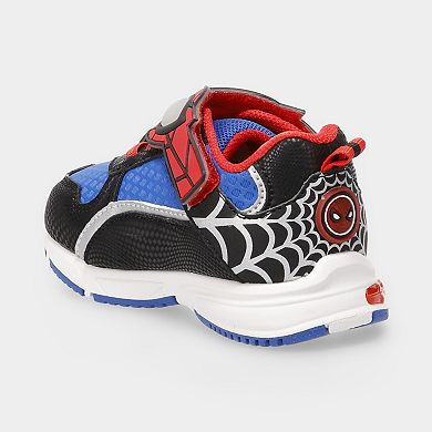 Toddler Boys Spiderman Light Up Athletic Sneakers