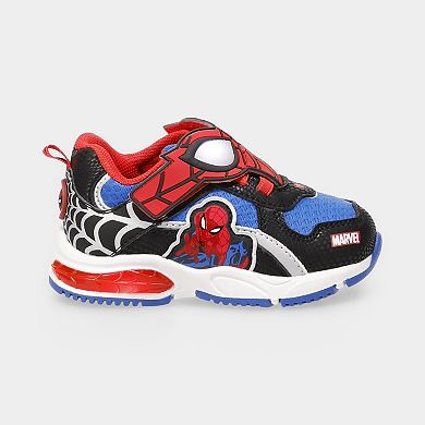 Toddler Boys Spiderman Light Up Athletic Sneakers