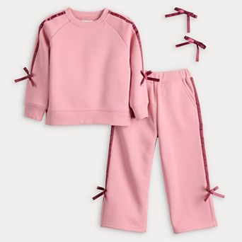 Toddler BTween Fleece Sweatshirt & Wide Leg Sweatpant Set