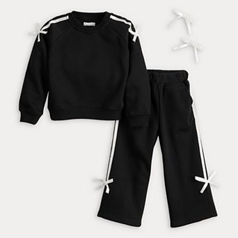 Toddler BTween Fleece Sweatshirt & Wide Leg Sweatpant Set