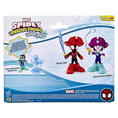 Marvel Spidey & His Amazing Friends Pirate Ghost-Spider & Pirate Spin Action Figures by Hasbro