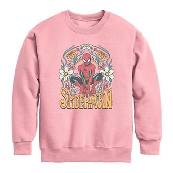 Girls 7-16 Marvel Spider-Man Vintage Floral Graphic Sweatshirt