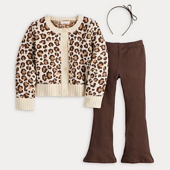Girls 4-8 BTween Fleece Sweatshirt & Wide Leg Sweatpant Set