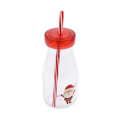New View Gifts & Accessories Santa Cup with Straw