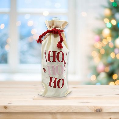 New View Gifts & Accessories Holiday Ho Ho Ho Wine Gift Bag