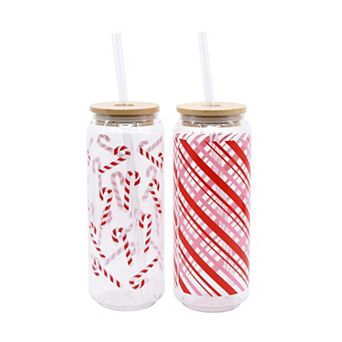 New View Gifts & Accessories 2 pk Candy Cane Plastic Cups