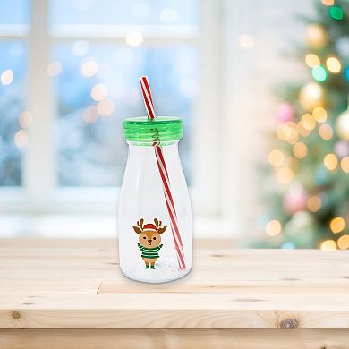 New View Gifts & Accessories Reindeer Cup with Straw
