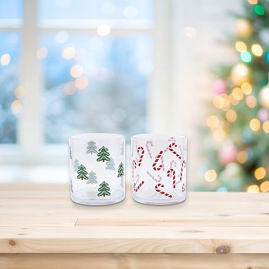New View Gifts & Accessories 2-pk. Tree & Candy Cane Icon Plastic Cups