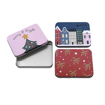 New View Gifts & Accessories Merry & Bright Gift Card Tins - 3 pk