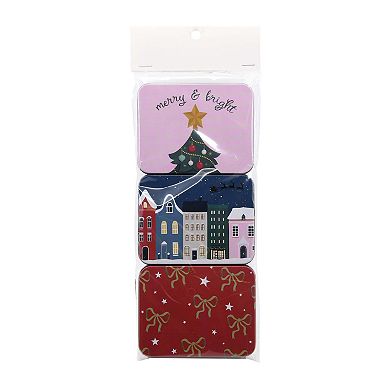 New View Gifts & Accessories Merry & Bright Gift Card Tins - 3-pk.