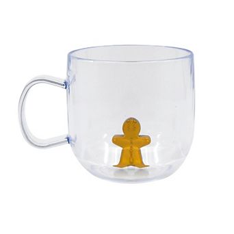 New View Gifts & Accessories Gingerbread Man Clear Mug