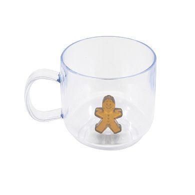 New View Gifts & Accessories Gingerbread Man Clear Mug