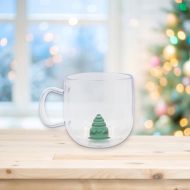New View Gifts & Accessories Tree Design Clear Mug